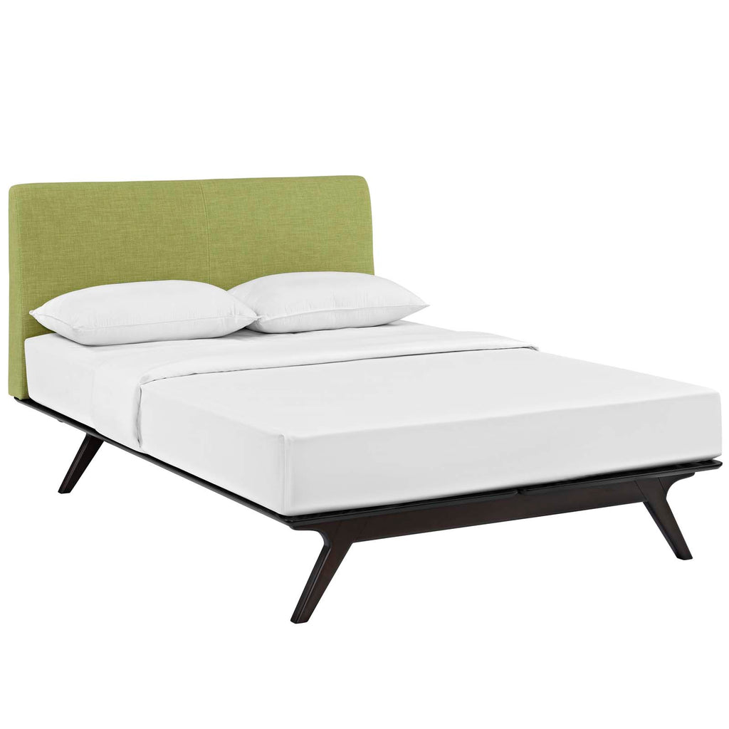 Tracy Queen Bed in Cappuccino Green