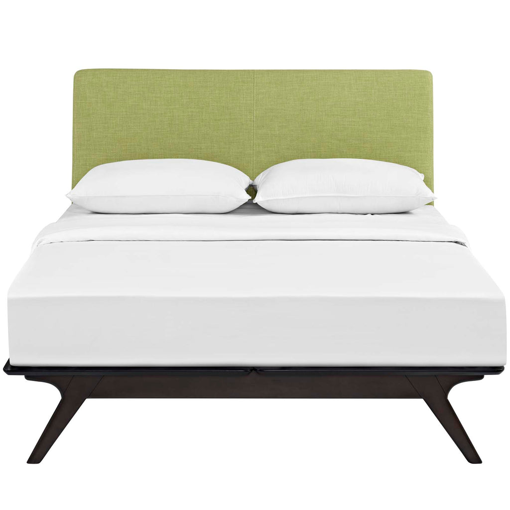 Tracy Queen Bed in Cappuccino Green