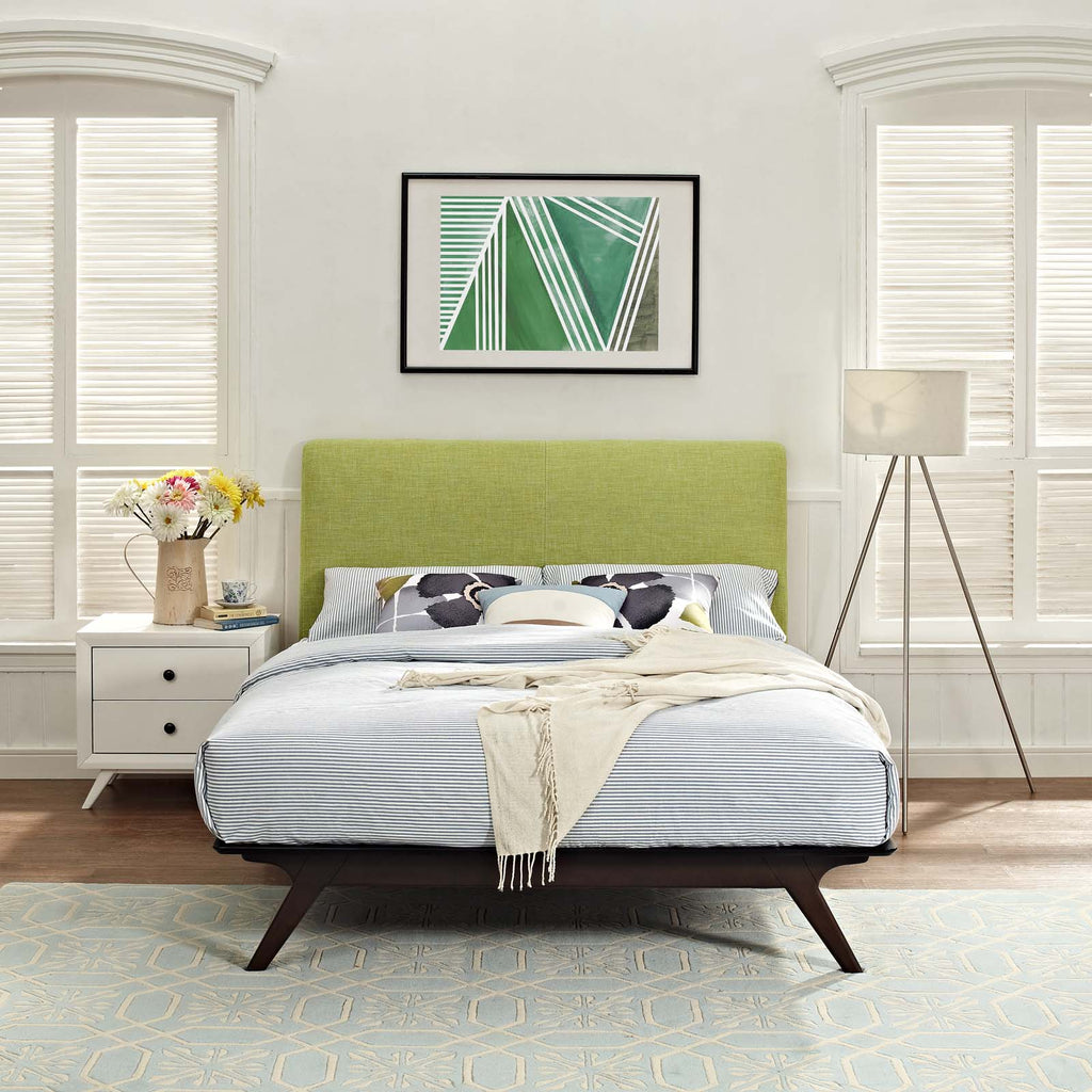 Tracy Queen Bed in Cappuccino Green