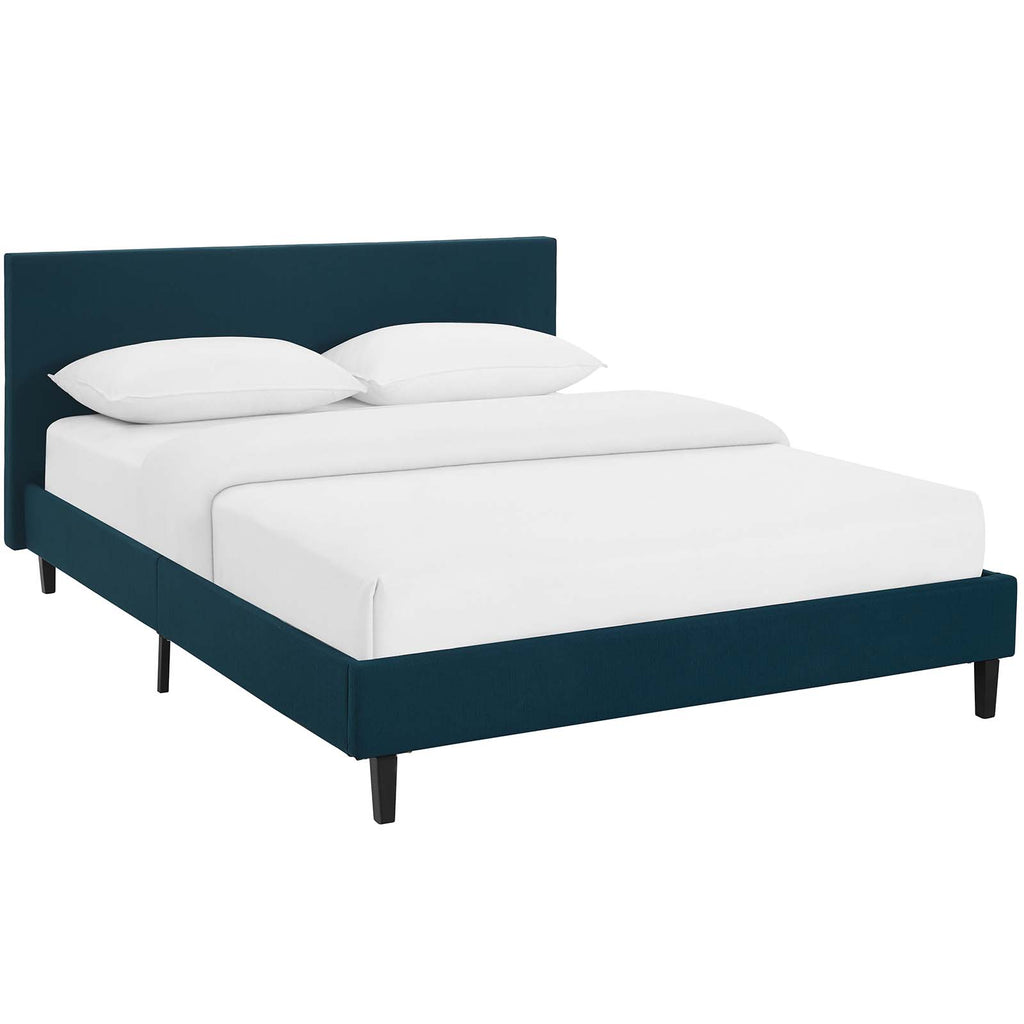 Anya Full Fabric Bed in Azure