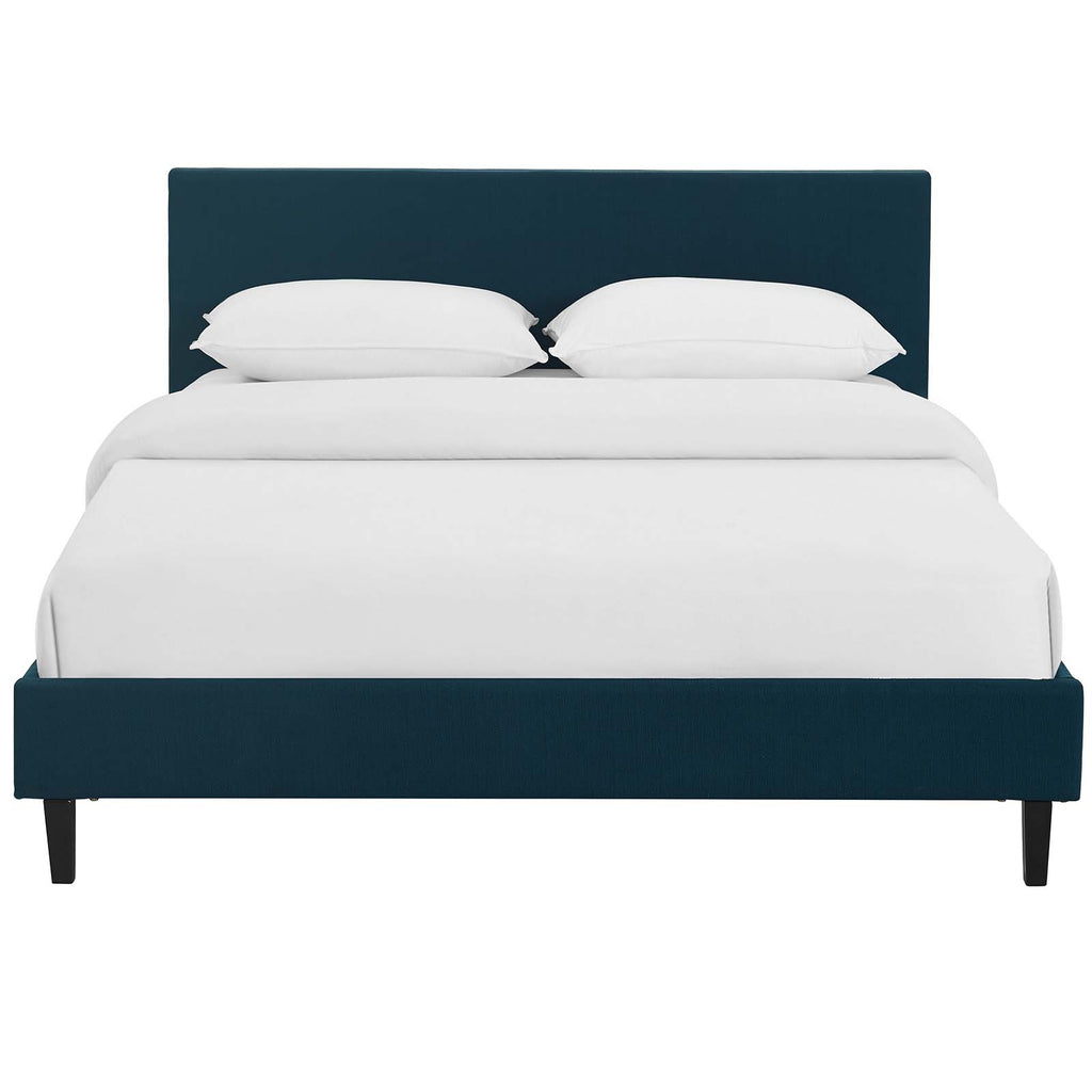 Anya Full Fabric Bed in Azure