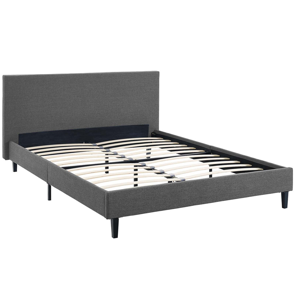 Anya Queen Bed in Gray