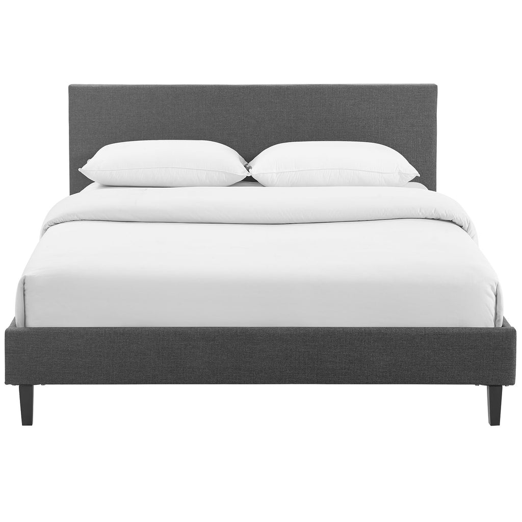 Anya Queen Bed in Gray