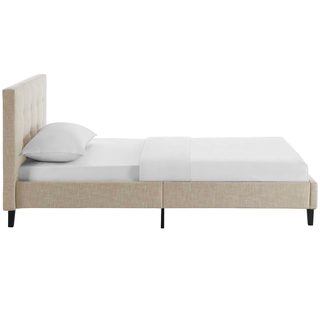 Linnea Twin Bed in Beige