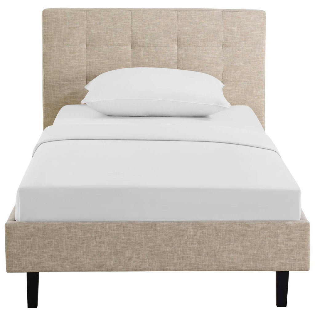 Linnea Twin Bed in Beige