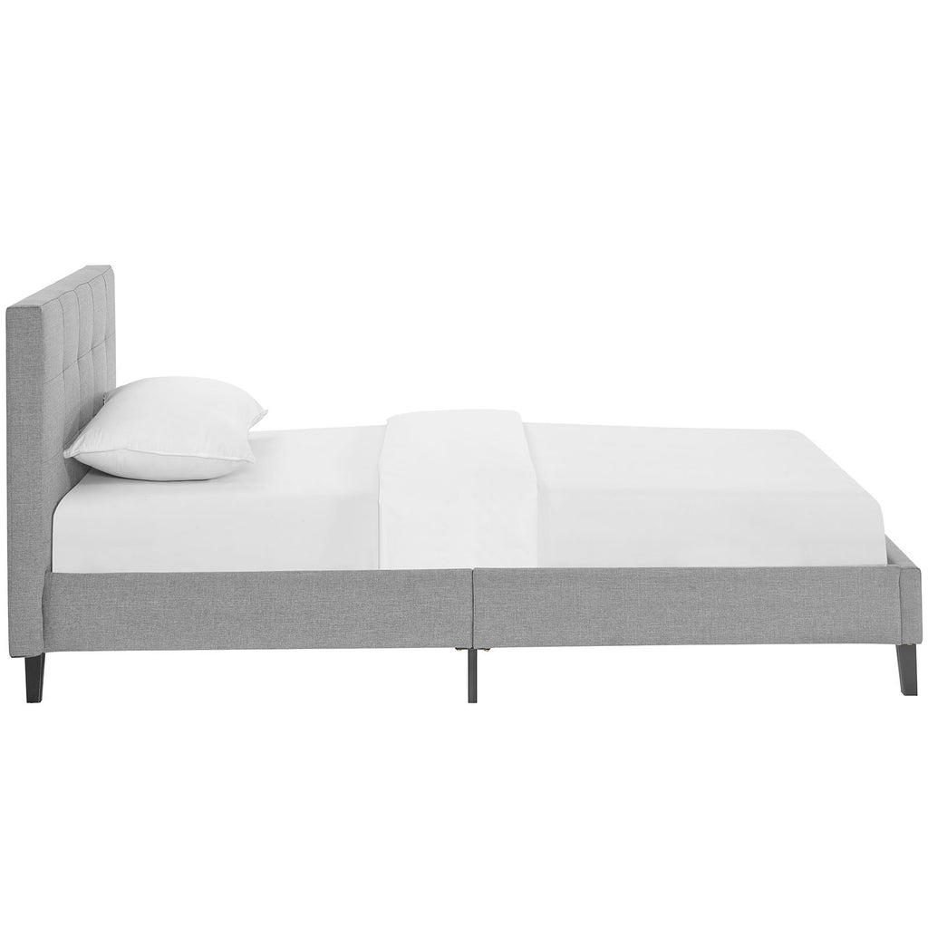 Linnea Twin Bed in Light Gray