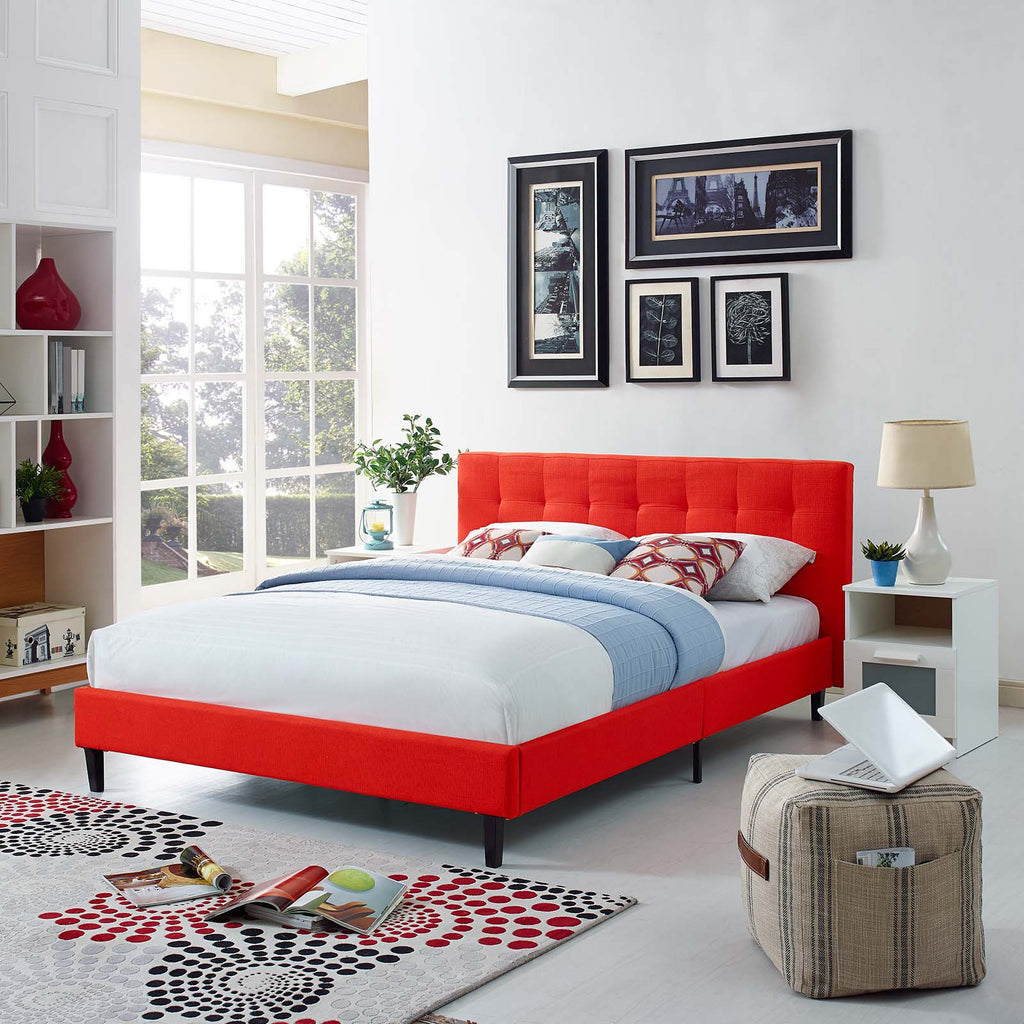 Linnea Full Bed in Atomic Red