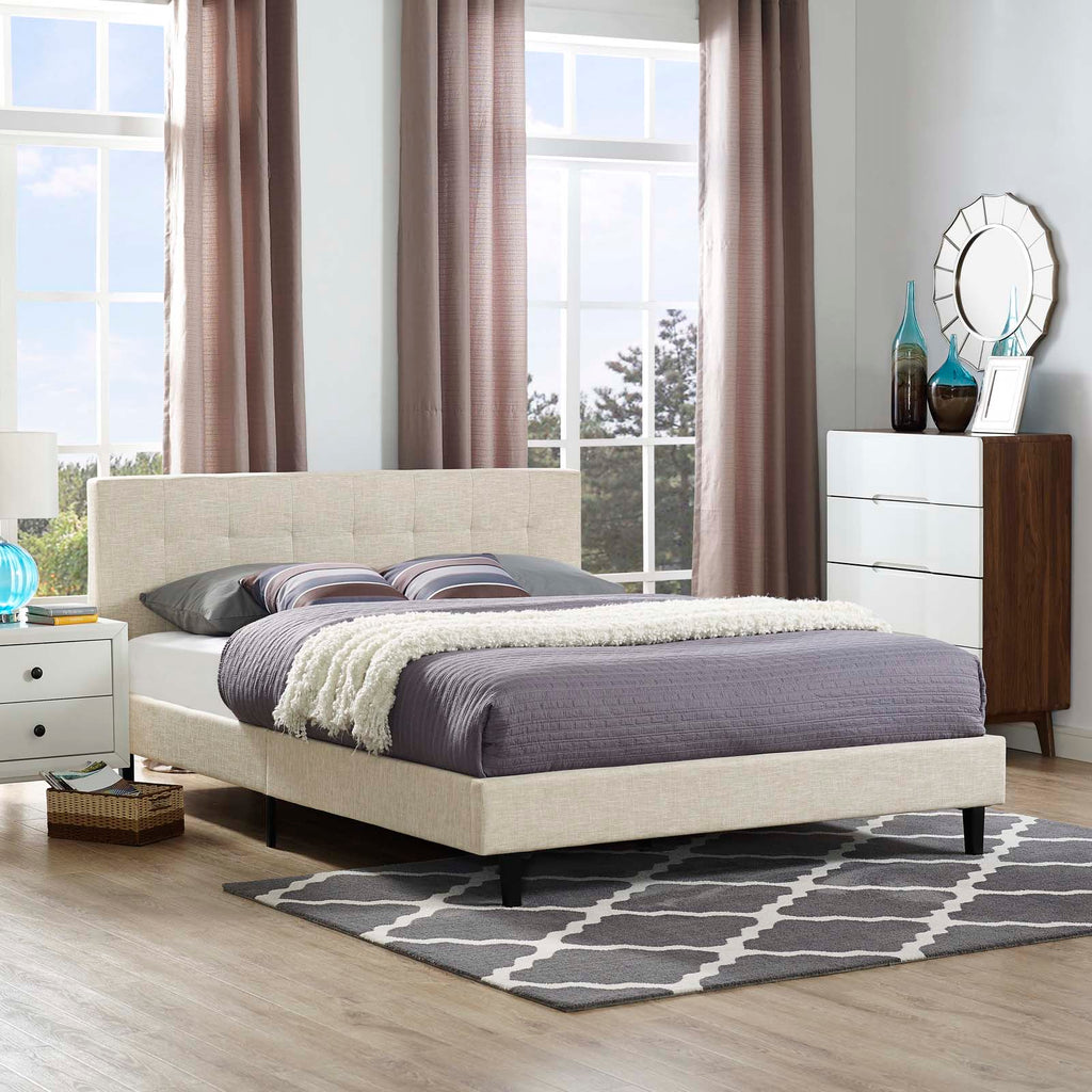 Linnea Full Bed in Beige