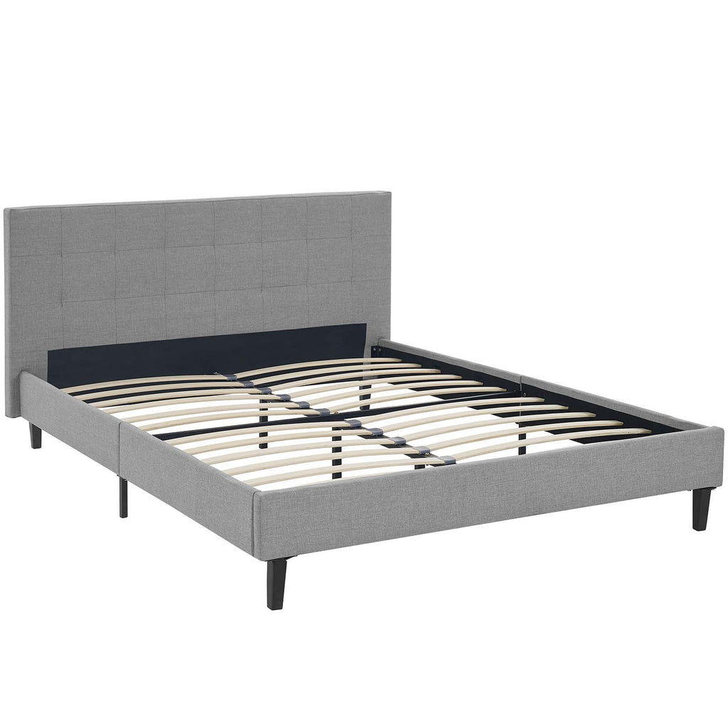 Linnea Full Bed in Light Gray