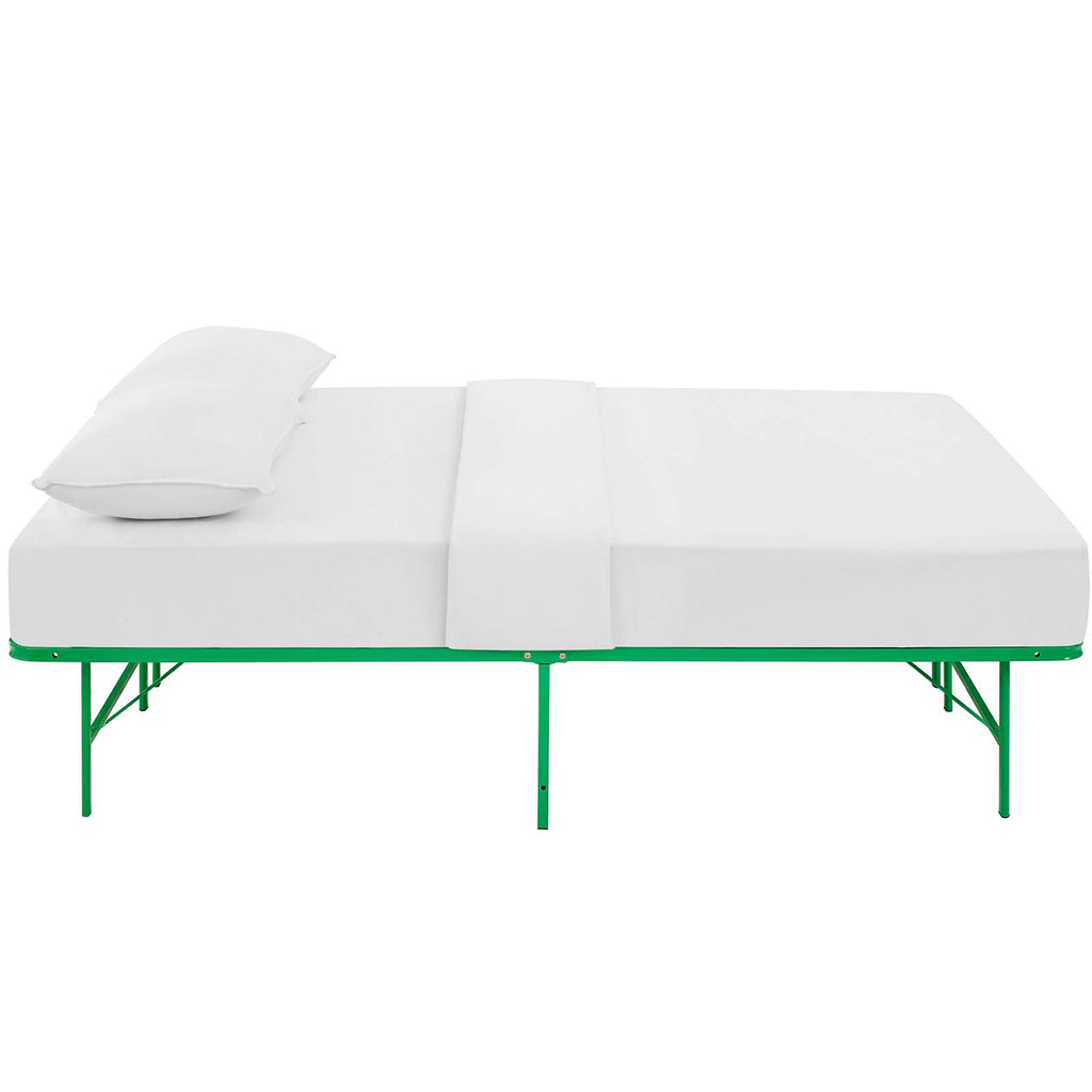 Horizon Full Stainless Steel Bed Frame in Green