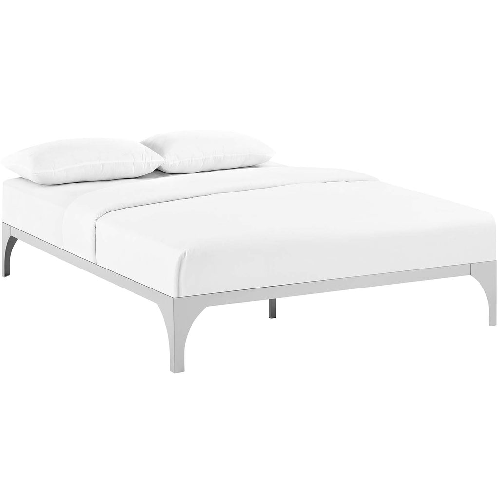 Ollie King Bed Frame in Silver