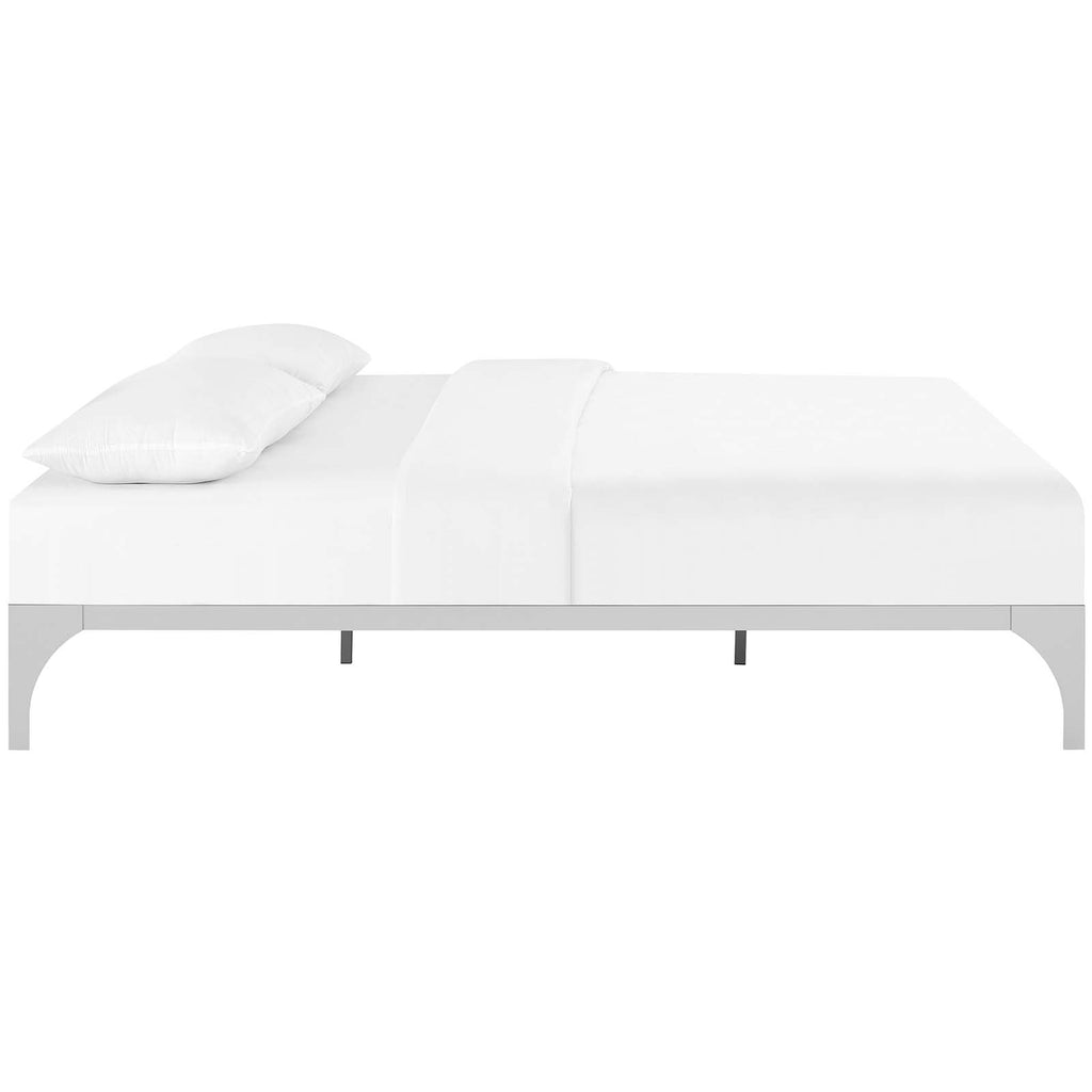 Ollie King Bed Frame in Silver
