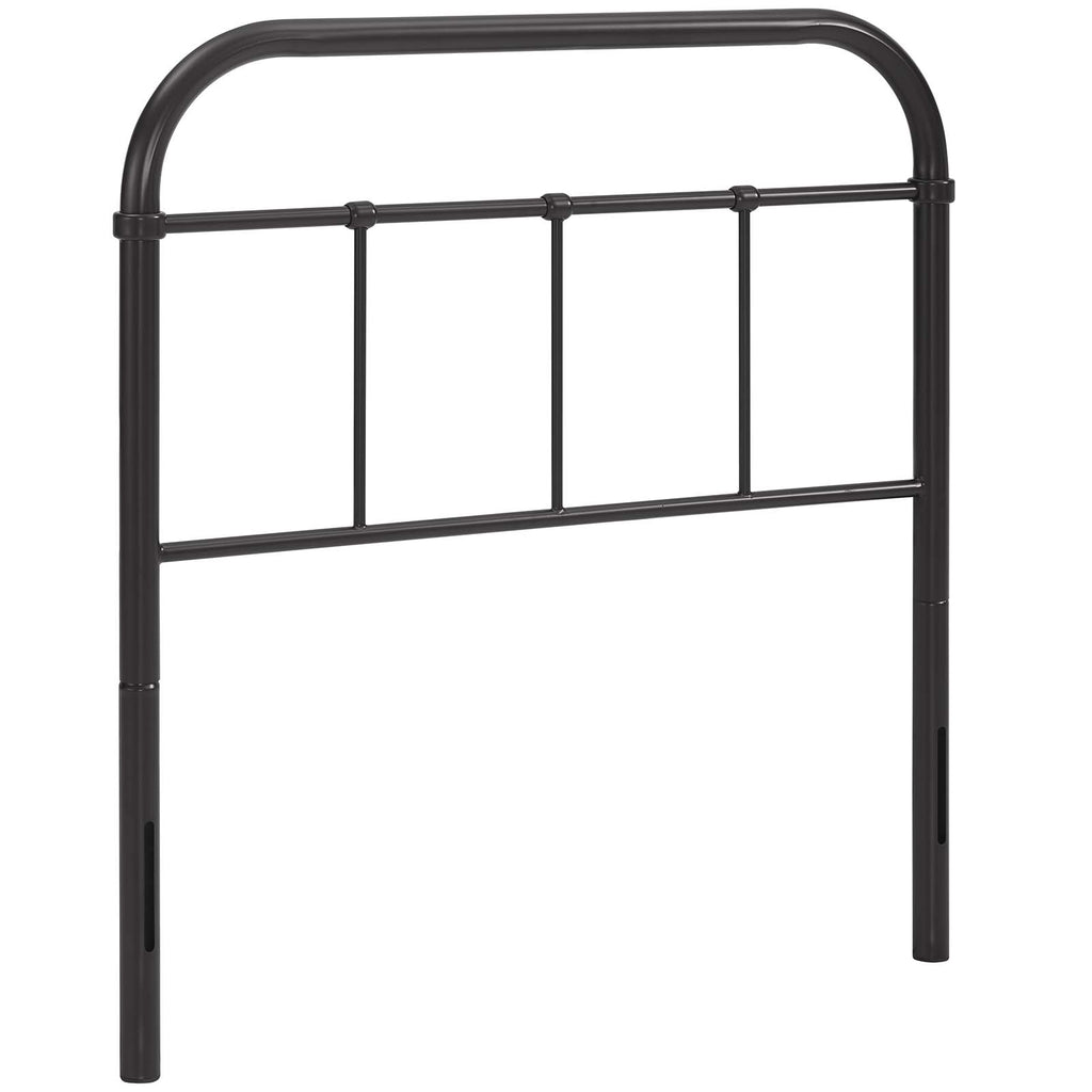 Serena Twin Steel Headboard in Brown