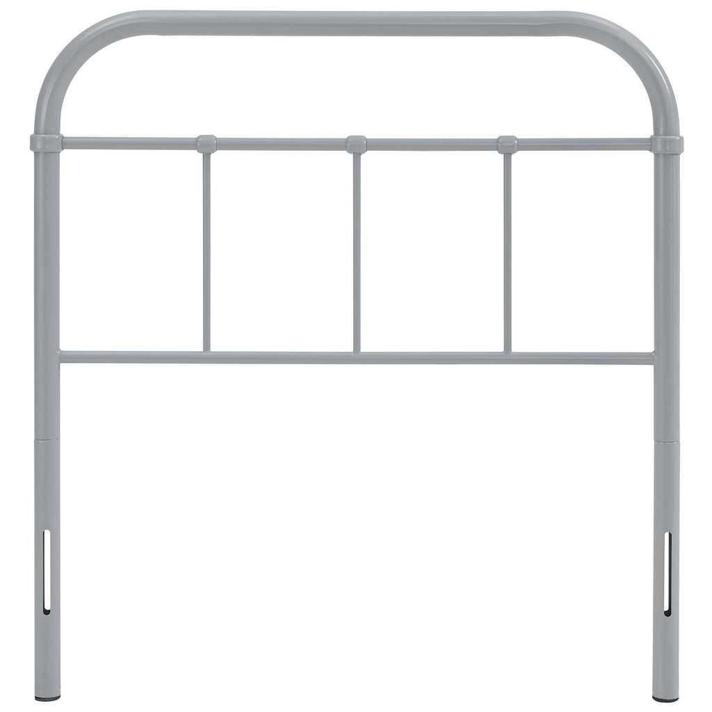 Serena Twin Steel Headboard in Gray