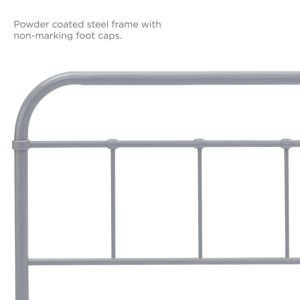 Serena Full Steel Headboard in Gray