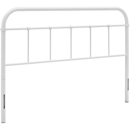 Serena Full Steel Headboard in White