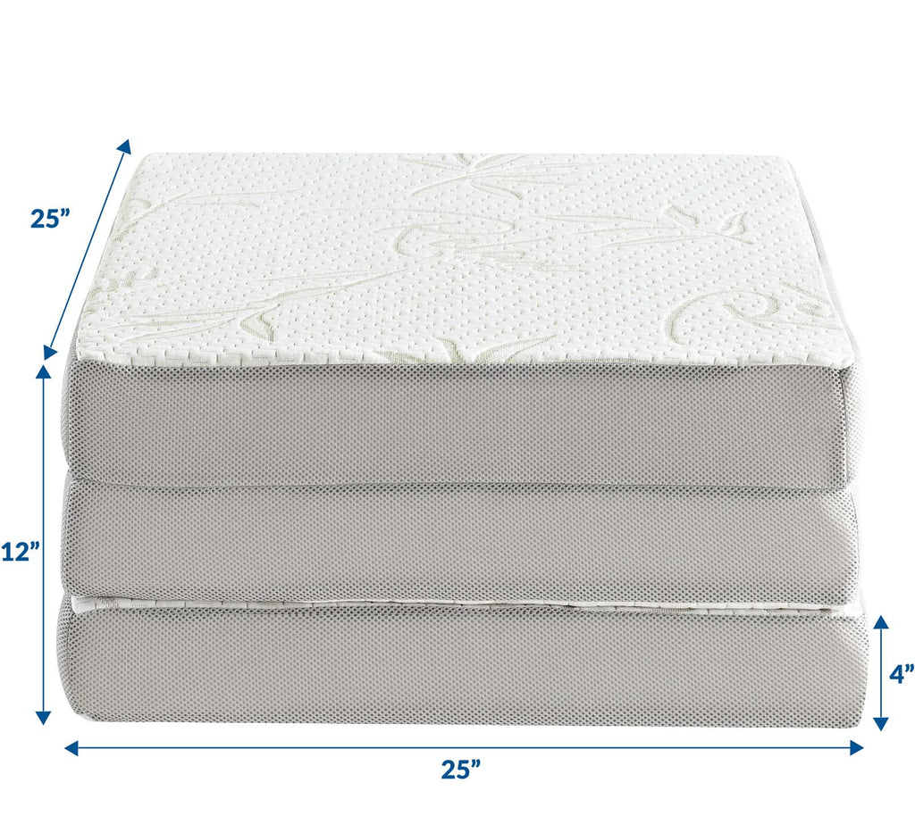 Relax 25 x 75 x 4 Tri-Fold Mattress Topper