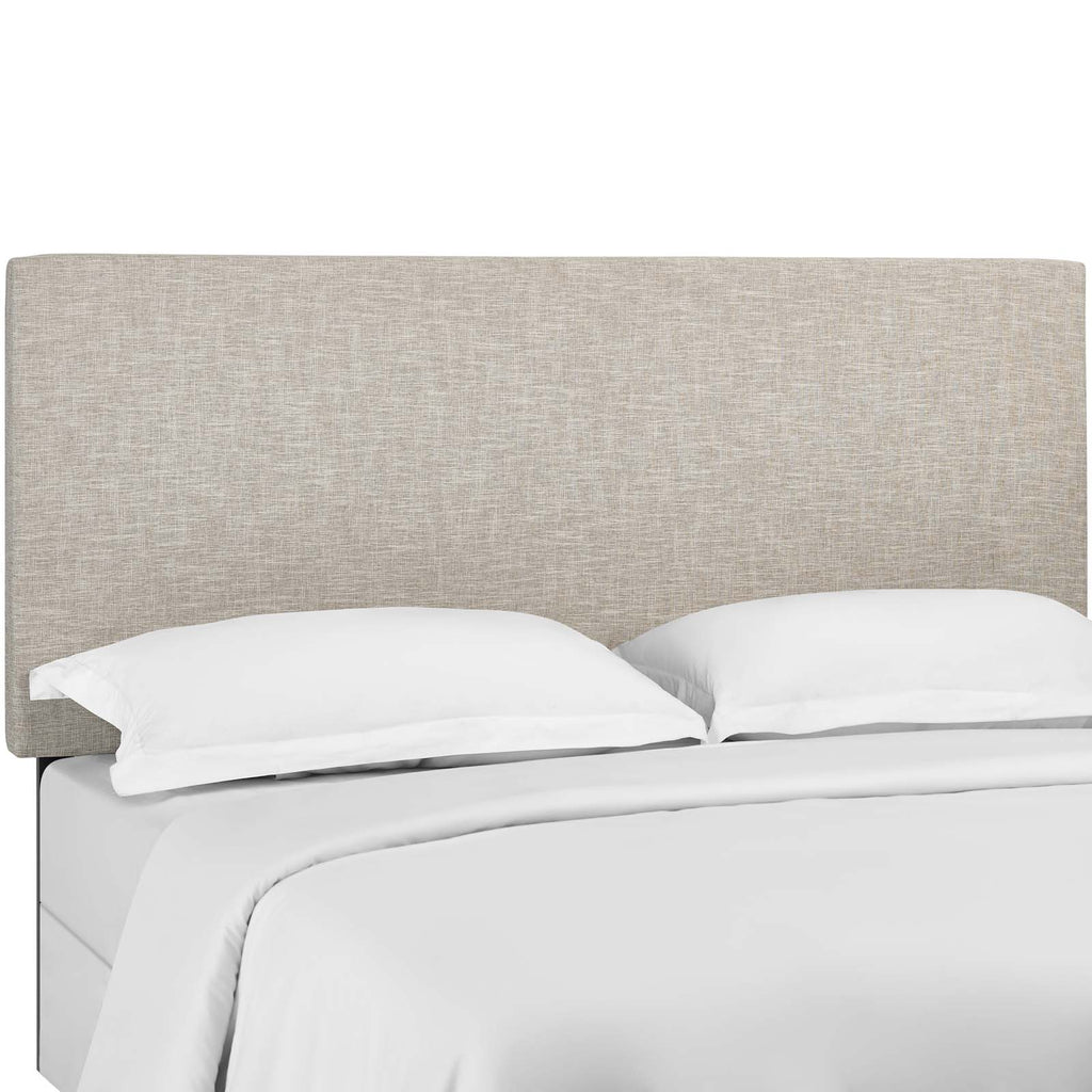 Taylor Full / Queen Upholstered Linen Fabric Headboard in Beige