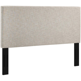 Taylor Full / Queen Upholstered Linen Fabric Headboard in Beige