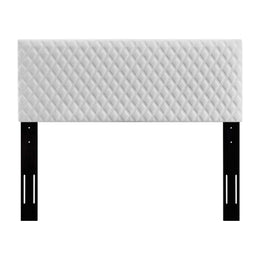 Angela Full/Queen Performance Velvet Headboard in White