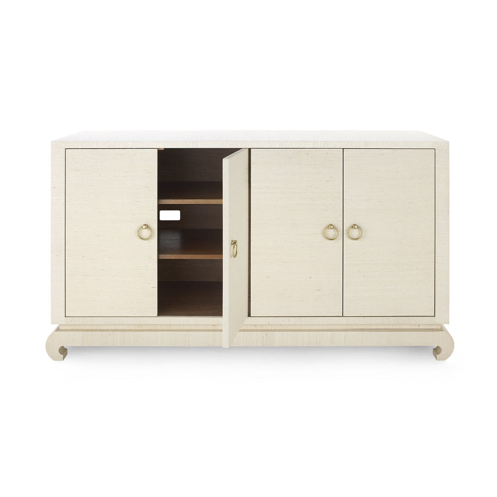 Meredith 4-Door Cabinet - Canvas Cream