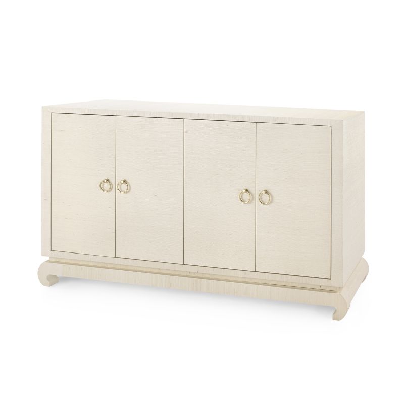 Meredith 4-Door Cabinet - Canvas Cream