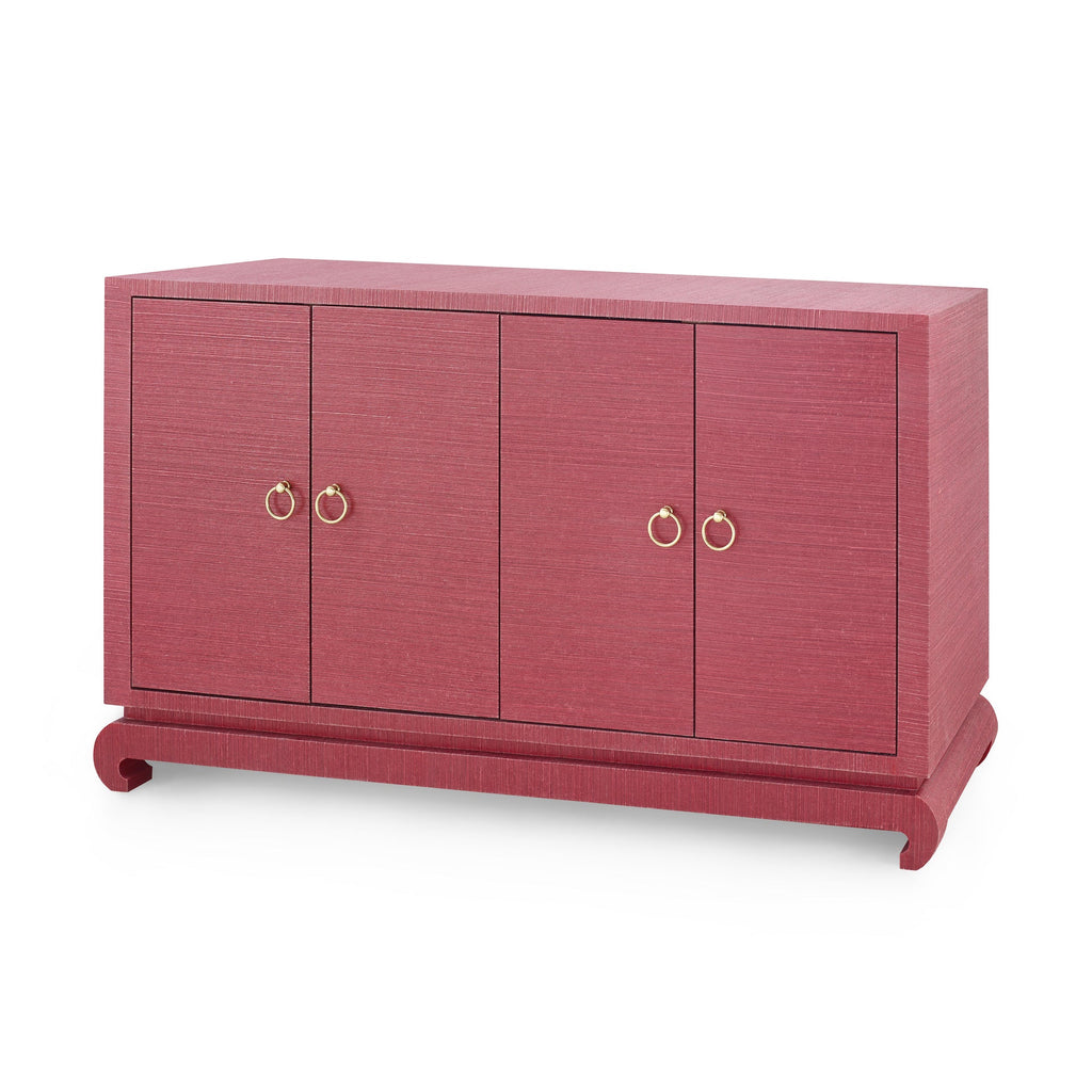 Meredith 4-Door Cabinet - Red