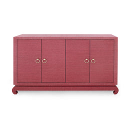 Meredith 4-Door Cabinet - Red