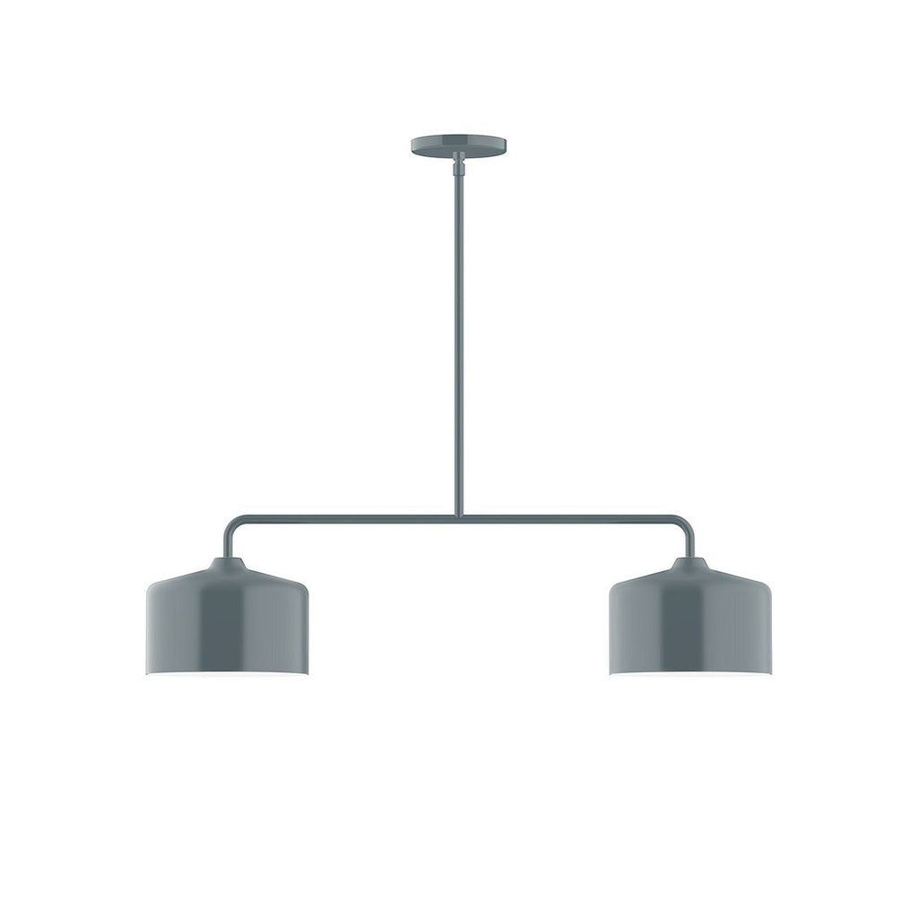 2-Light Axis Linear Pendant, Slate Gray - MSG419-40