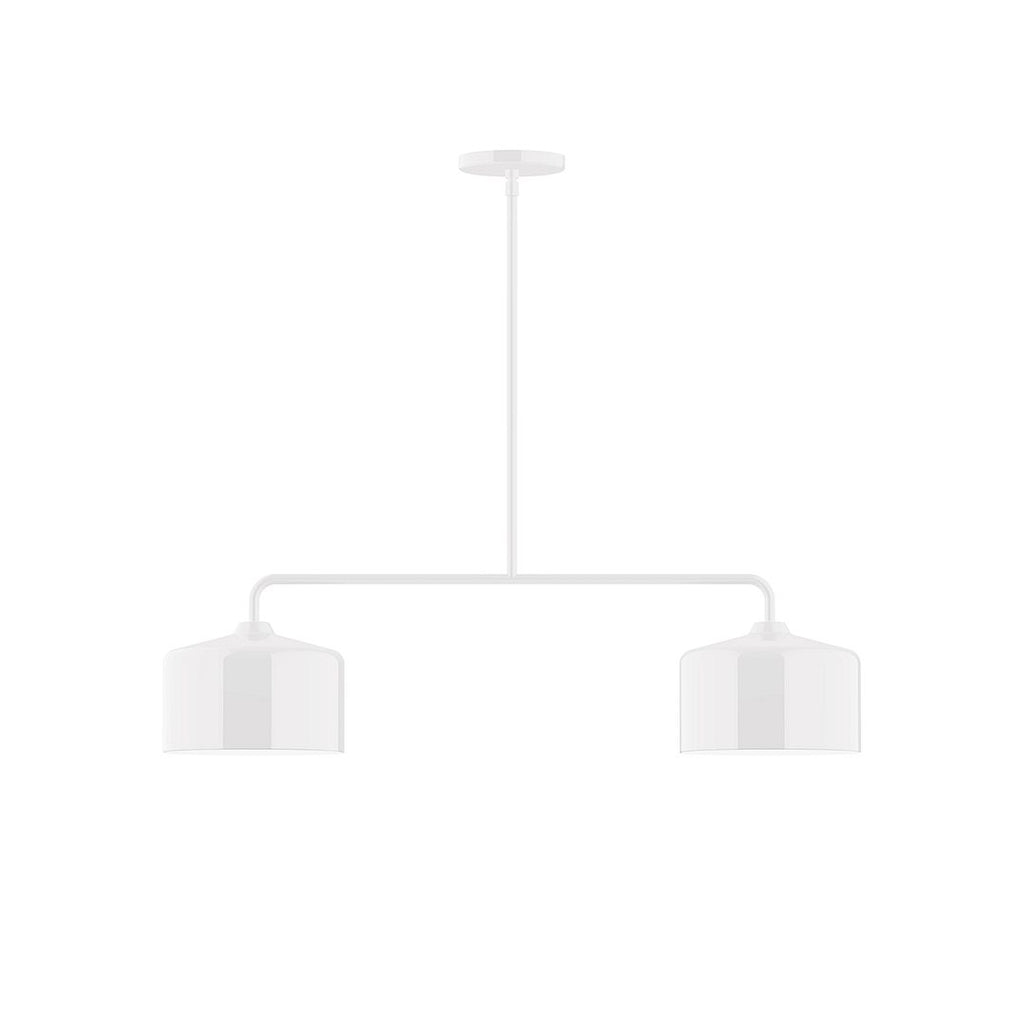 2-Light Axis Linear Pendant, White - MSG419-44