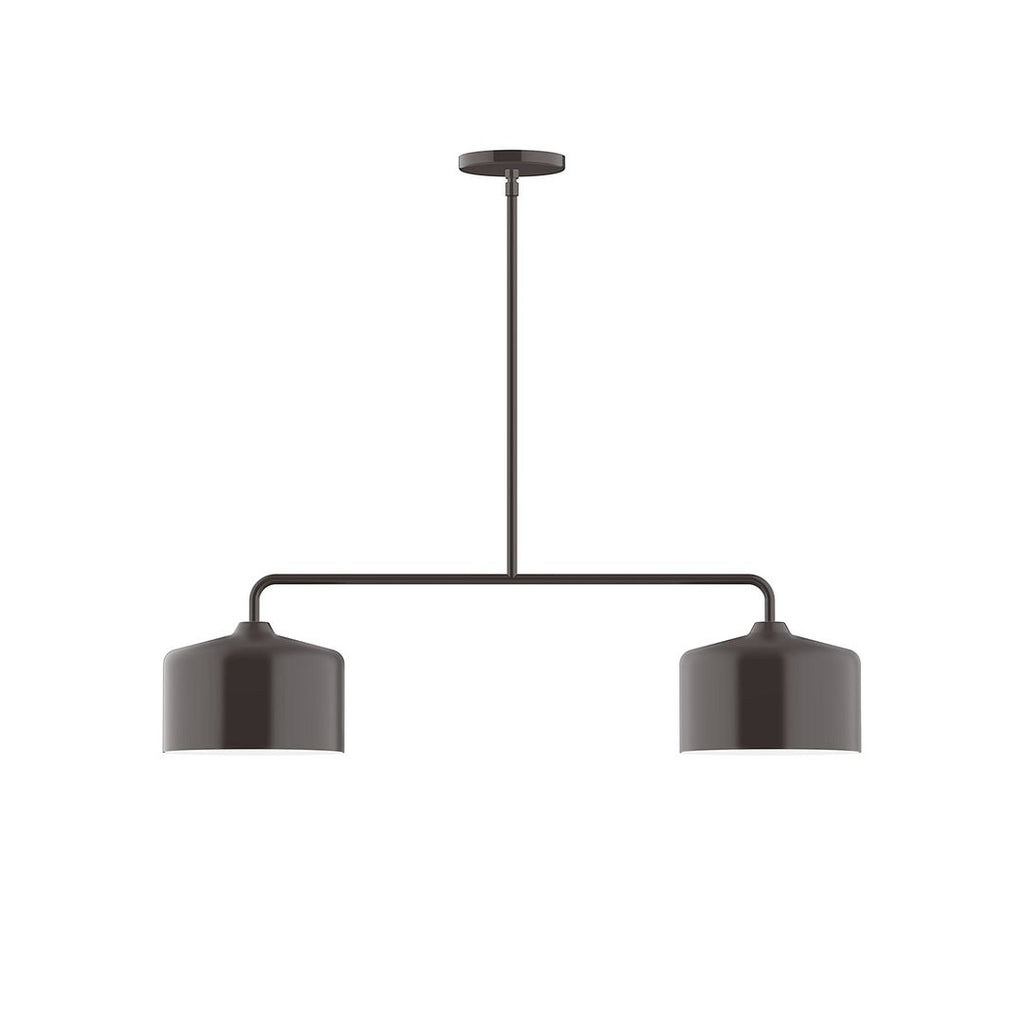 2-Light Axis Linear Pendant, Architectural Bronze - MSG419-51