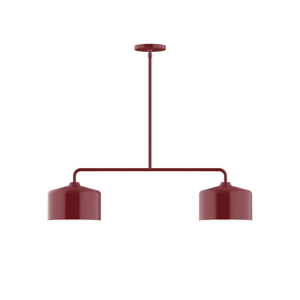 2-Light Axis Linear Pendant, Barn Red - MSG419-55