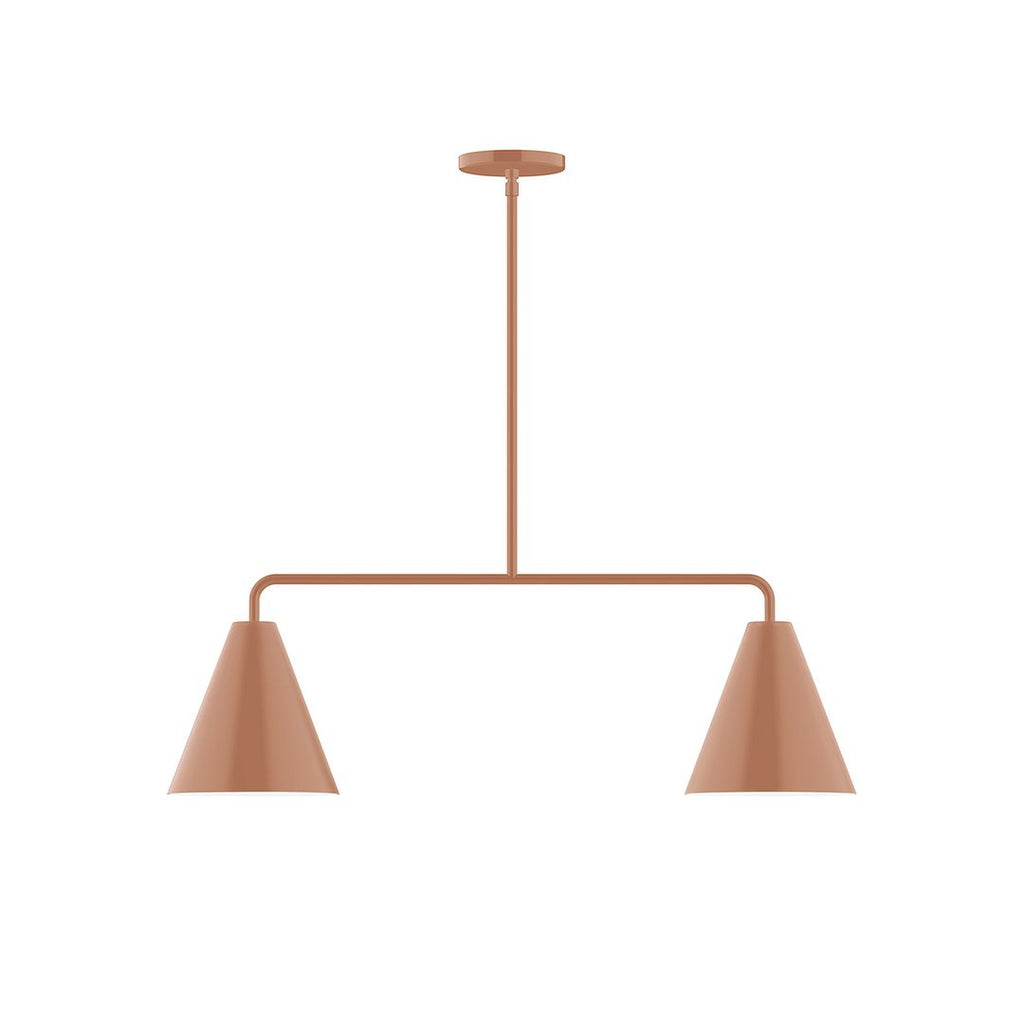 2-Light Axis Linear Pendant, Terracotta - MSG420-19