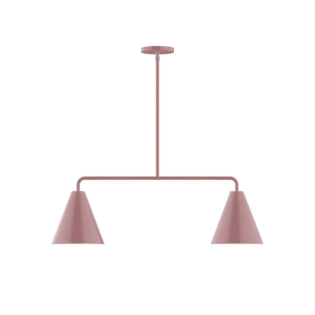 2-Light Axis Linear Pendant, Mauve - MSG420-20