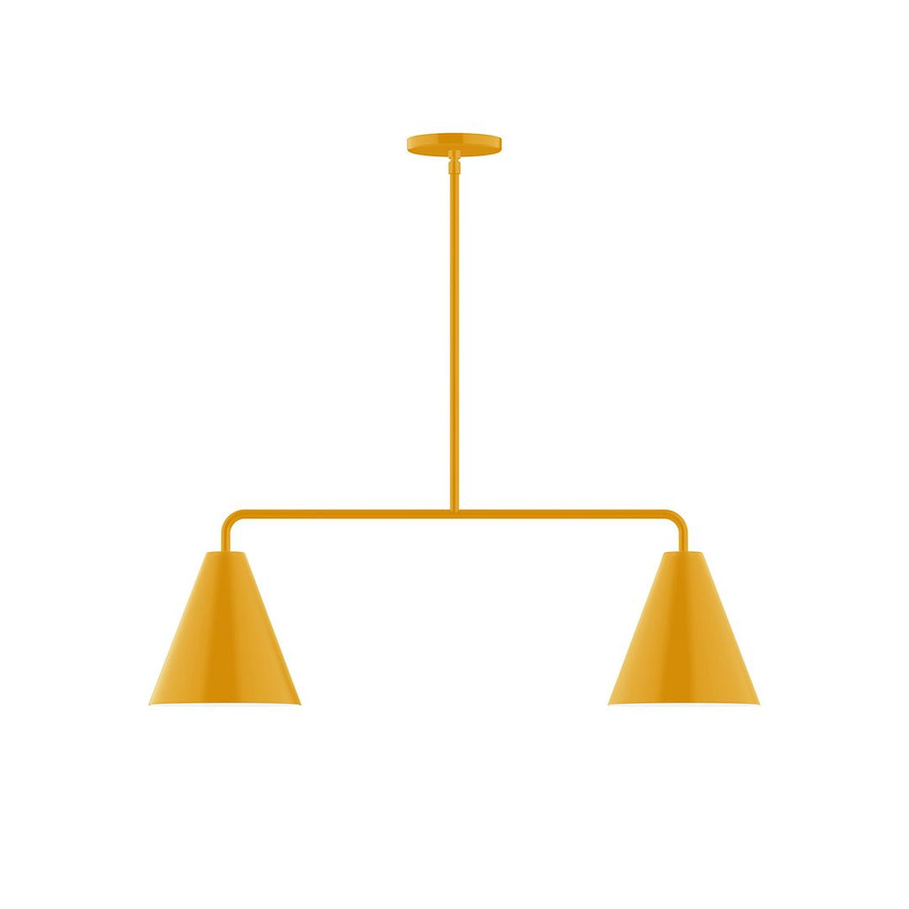 2-Light Axis Linear Pendant, Bright Yellow - MSG420-21