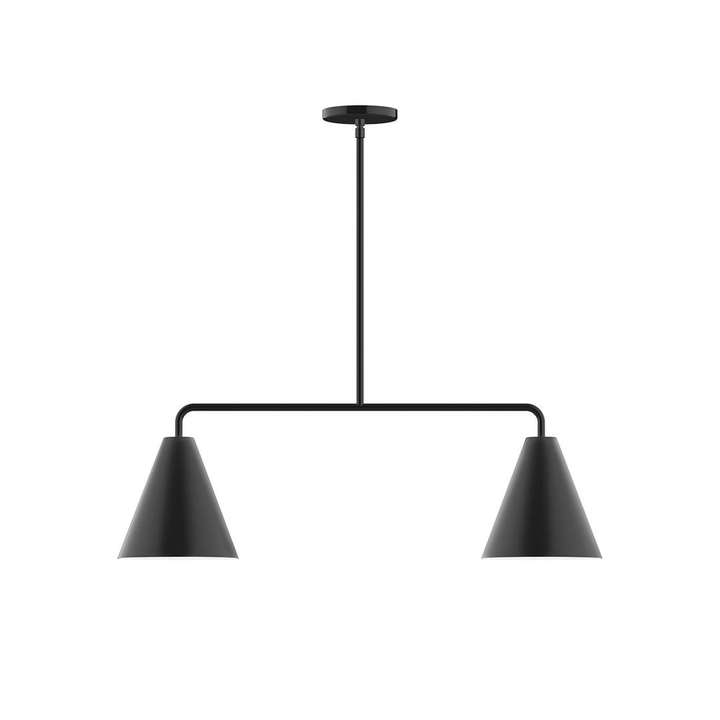 2-Light Axis Linear Pendant, Black - MSG420-41