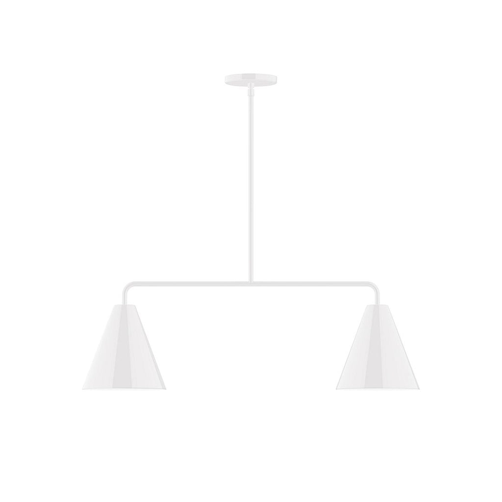 2-Light Axis Linear Pendant, White - MSG420-44