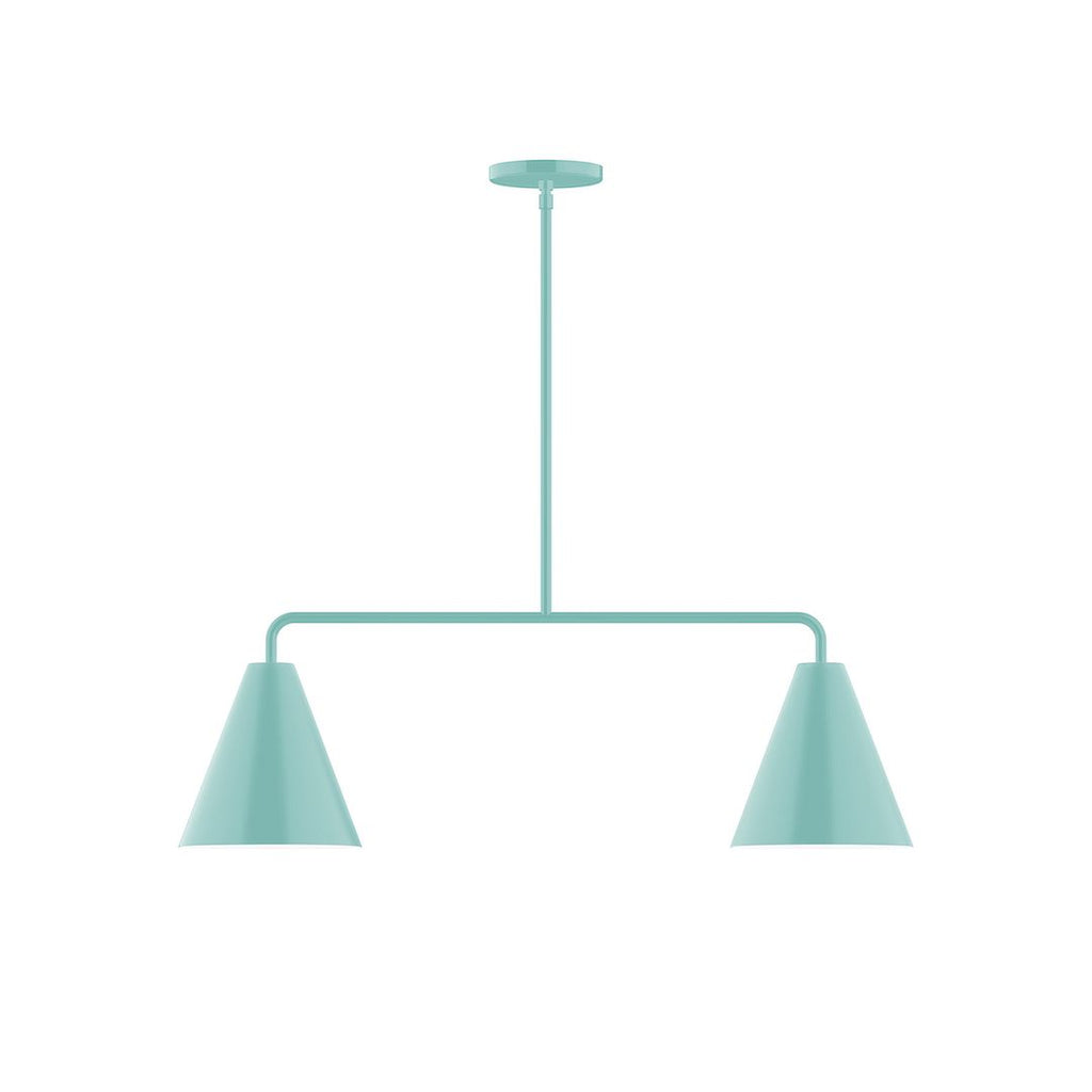 2-Light Axis Linear Pendant, Sea Green - MSG420-48