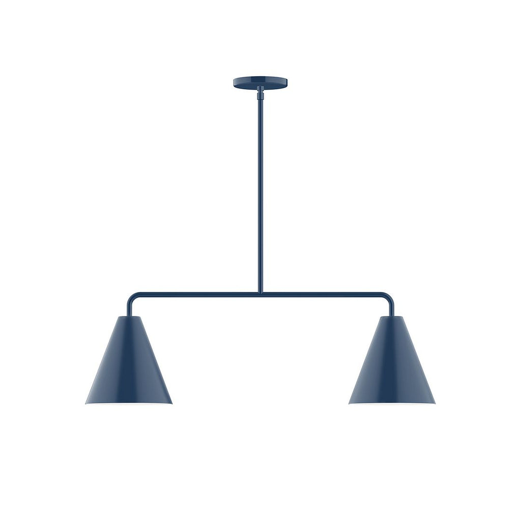 2-Light Axis Linear Pendant, Navy - MSG420-50