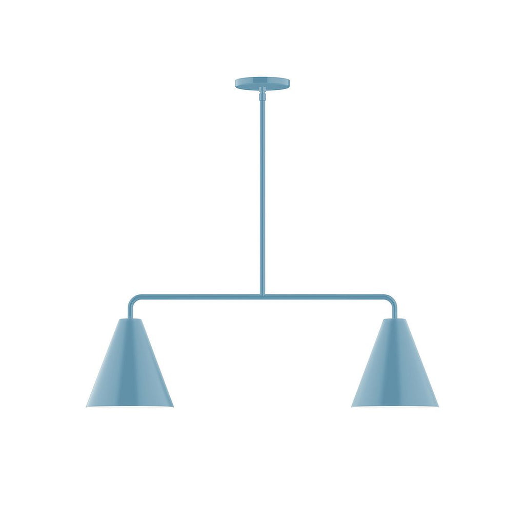 2-Light Axis Linear Pendant, Light Blue - MSG420-54