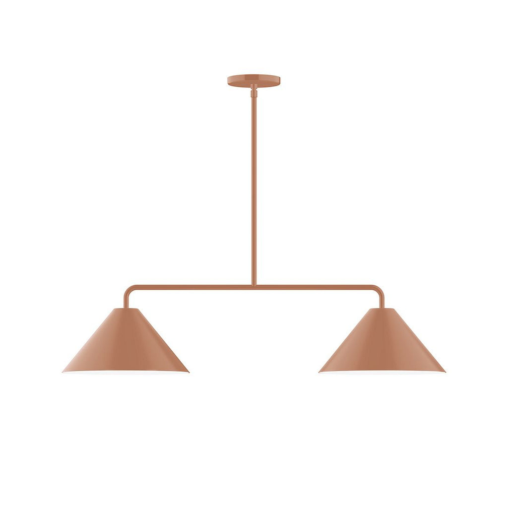 2-Light Axis Linear Pendant, Terracotta - MSG422-19