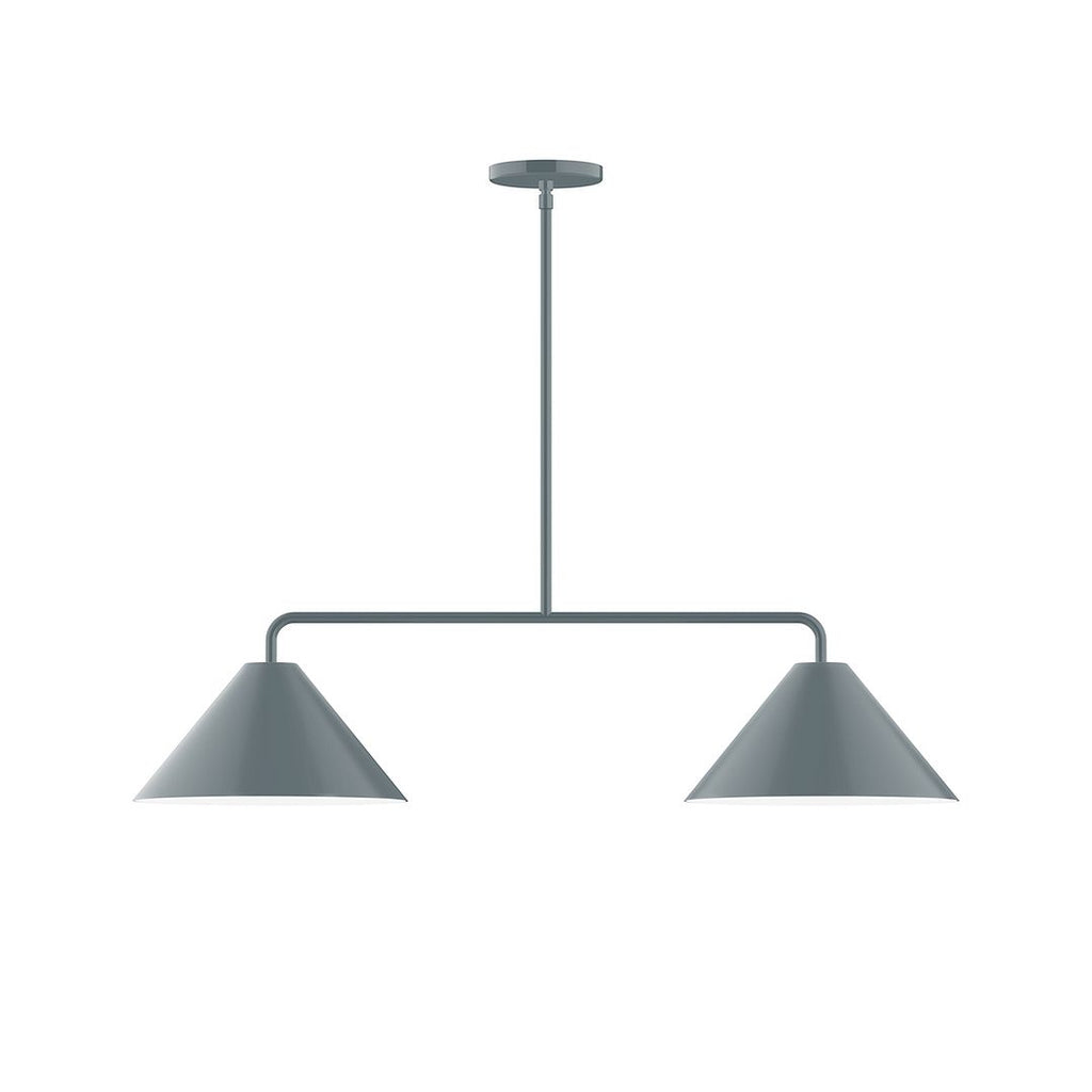 2-Light Axis Linear Pendant, Slate Gray - MSG422-40