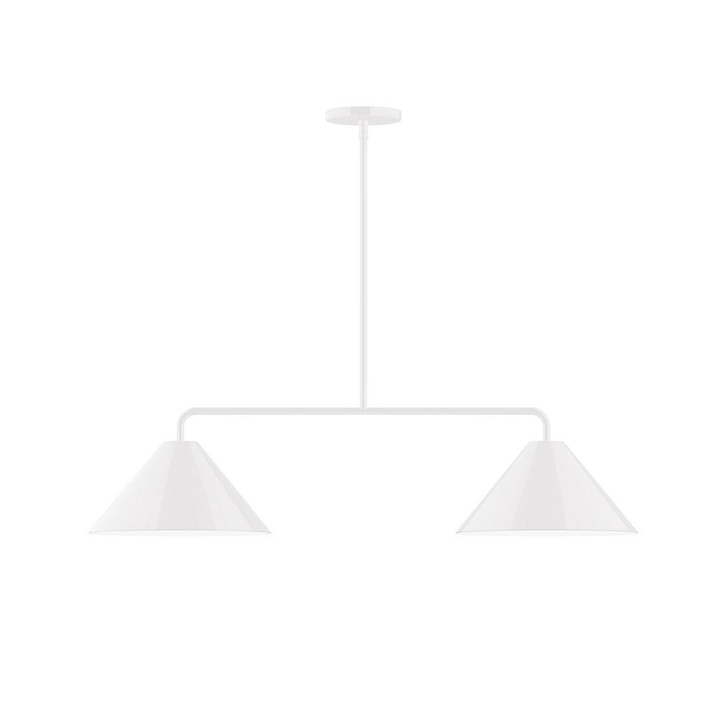 2-Light Axis Linear Pendant, White - MSG422-44