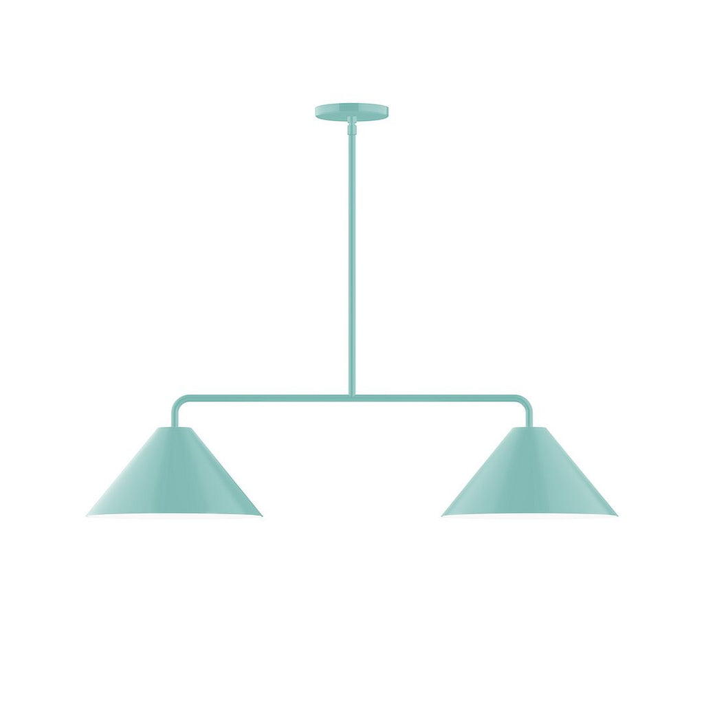 2-Light Axis Linear Pendant, Sea Green - MSG422-48