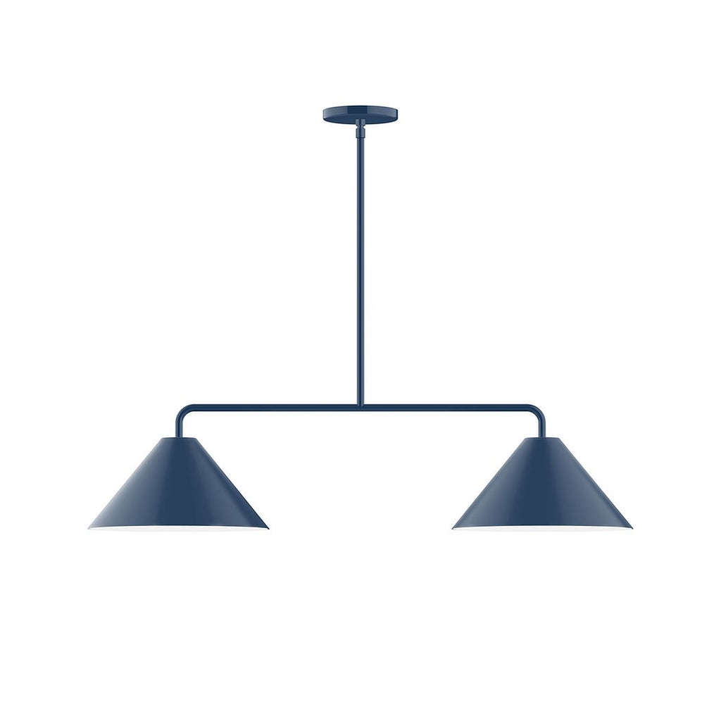 2-Light Axis Linear Pendant, Navy - MSG422-50