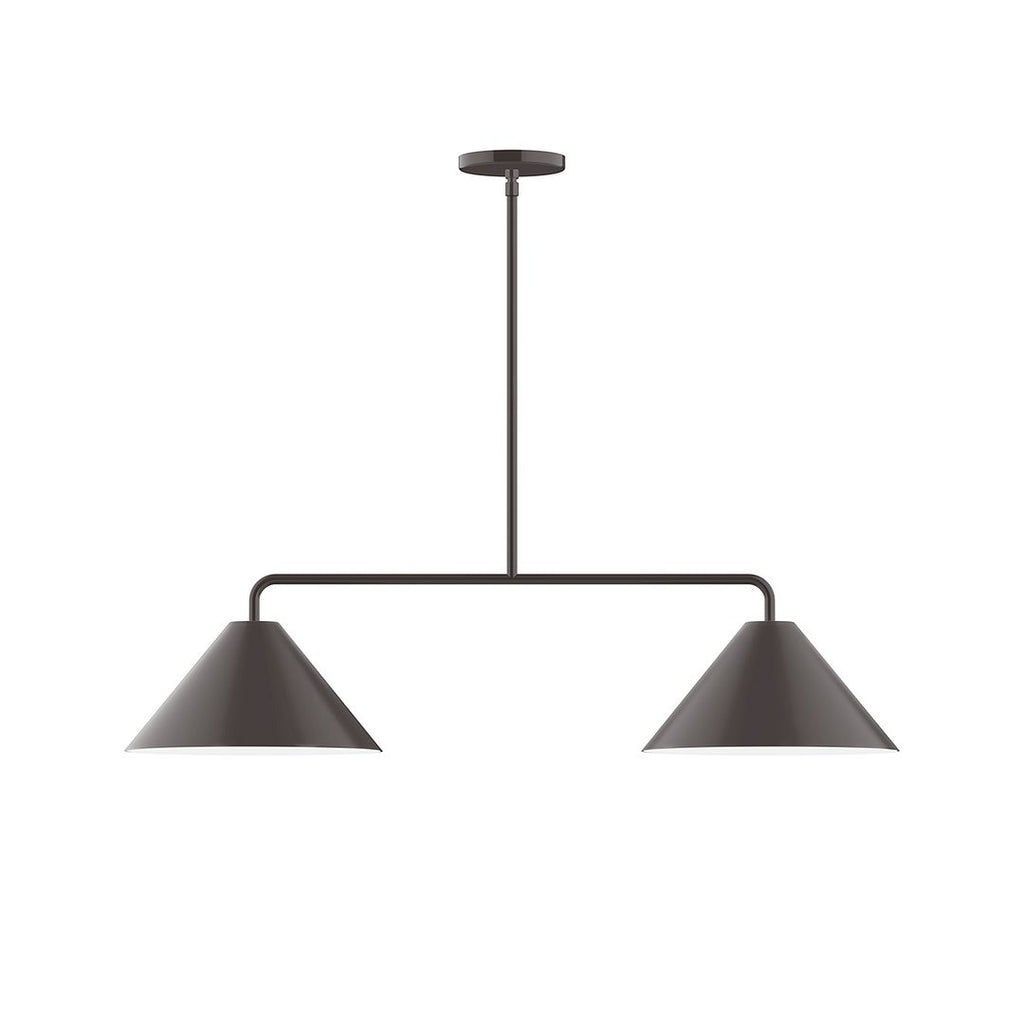 2-Light Axis Linear Pendant, Architectural Bronze - MSG422-51