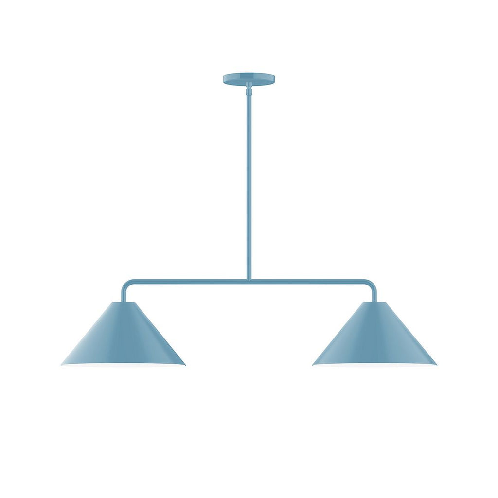 2-Light Axis Linear Pendant, Light Blue - MSG422-54