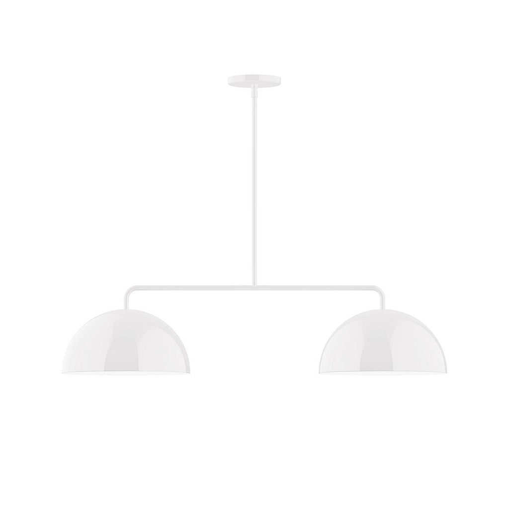 2-Light Axis Linear Pendant, White - MSG432-44