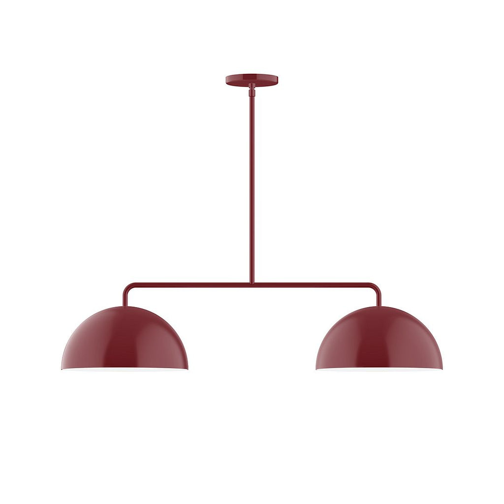 2-Light Axis Linear Pendant, Barn Red - MSG432-55