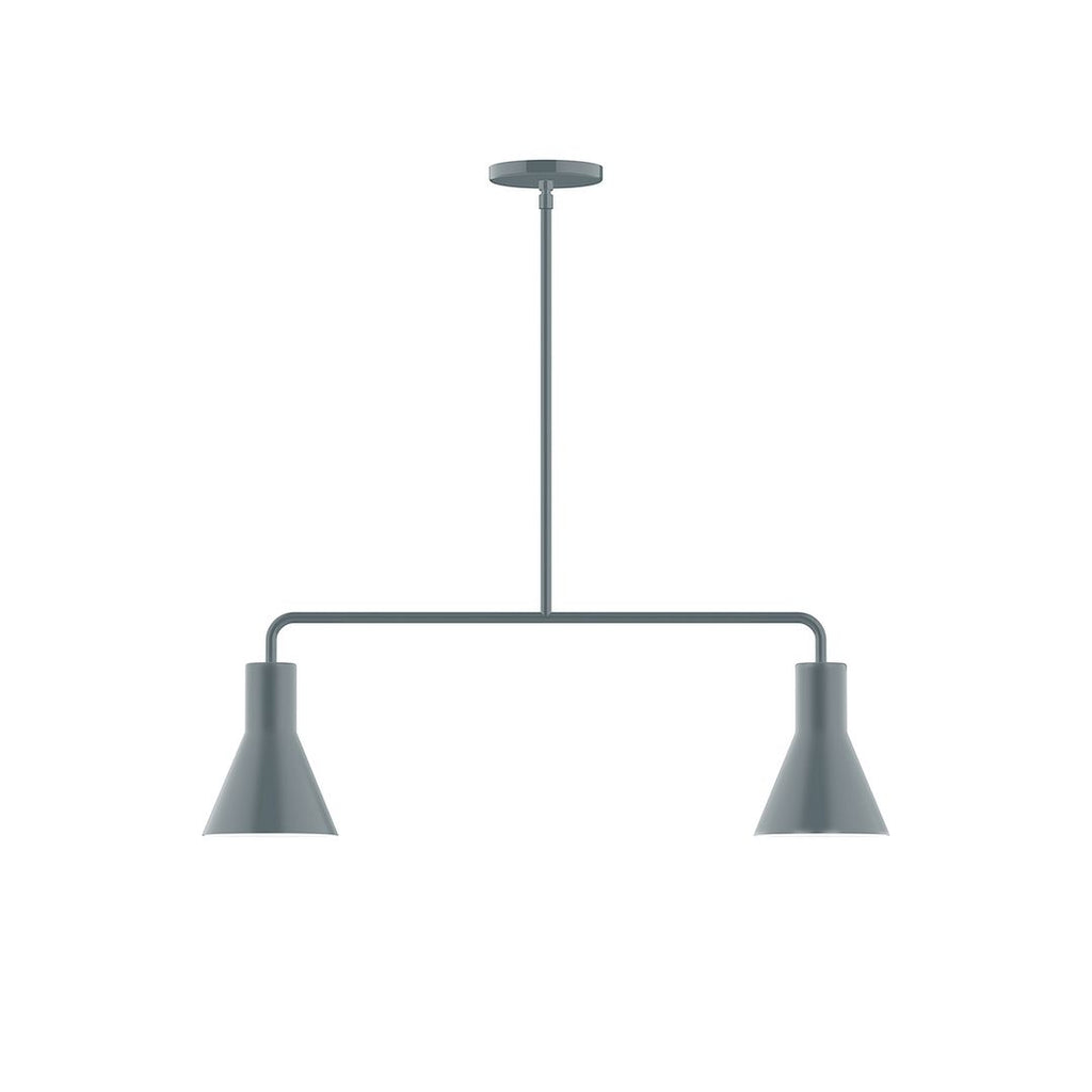 2-Light Axis Linear Pendant, Slate Gray - MSG436-40